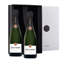 Buy & Send Taittinger Brut Reserve Champagne 75cl in Branded Monochrome Gift Box